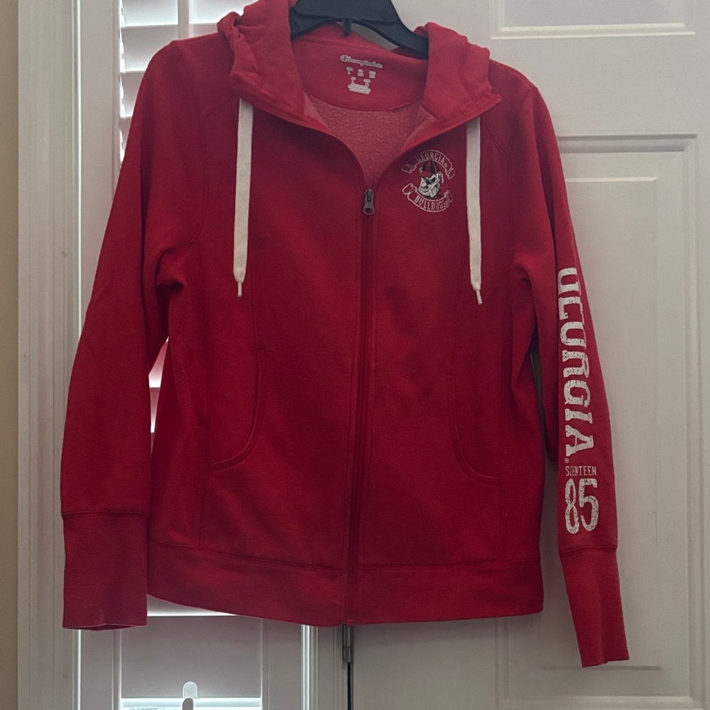 Ga Bulldog retro hoodie size large